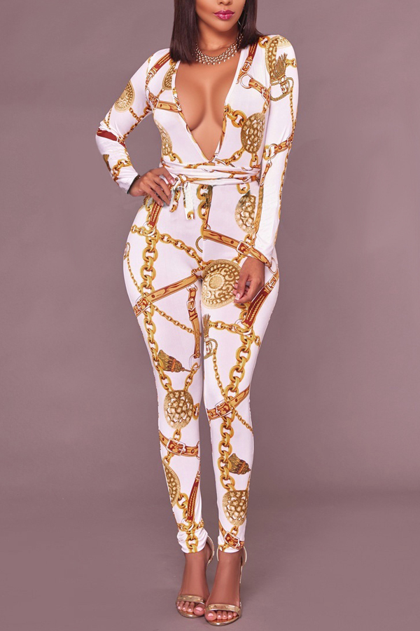 Polyester Print Regular JumpsuitsLW Fashion Online For Women