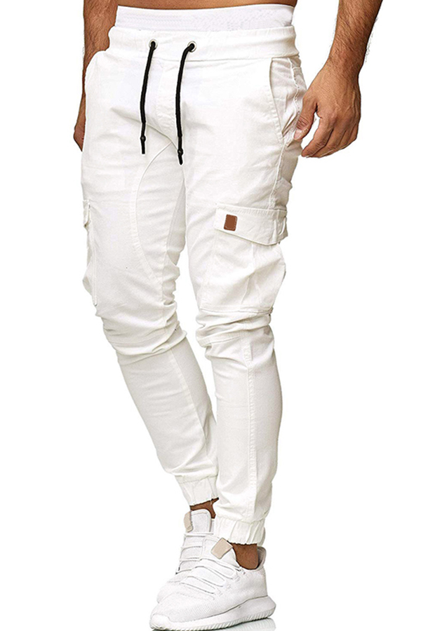 Lovely Casual Pockets Design White PantsLW | Fashion Online For Women ...