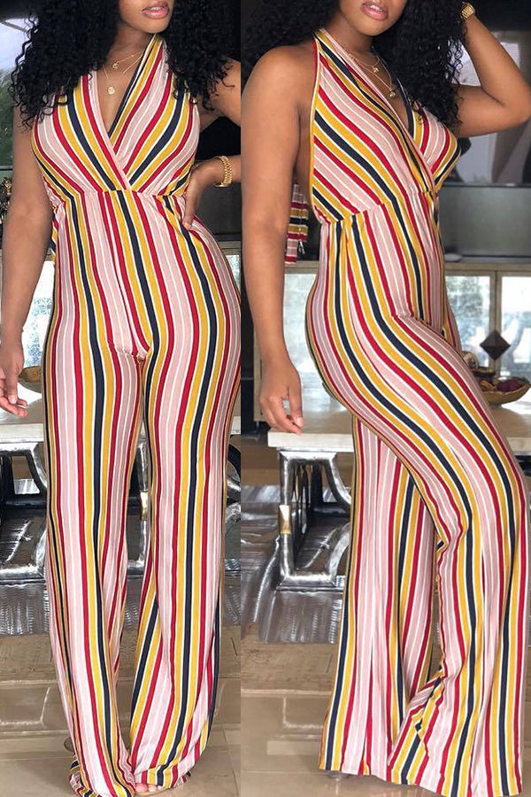 Lovely Trendy Striped Multicolor One-piece JumpsuitLW | Fashion Online ...