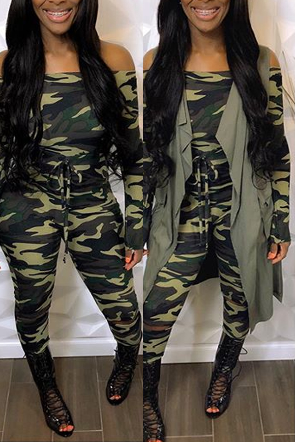 Lovely Trendy Camo Army Green One-piece JumpsuitLovelyWholesale ...