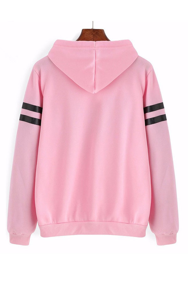 Lovely Casual Letter Pink HoodieLW | Fashion Online For Women ...