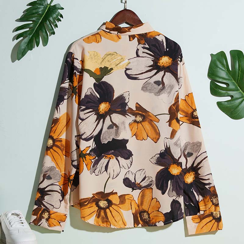 Lovely Trendy Floral Print Yellow ShirtLW | Fashion Online For Women ...