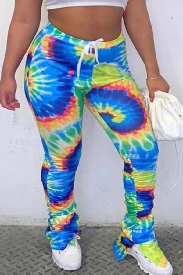 tie dye drawstring pants