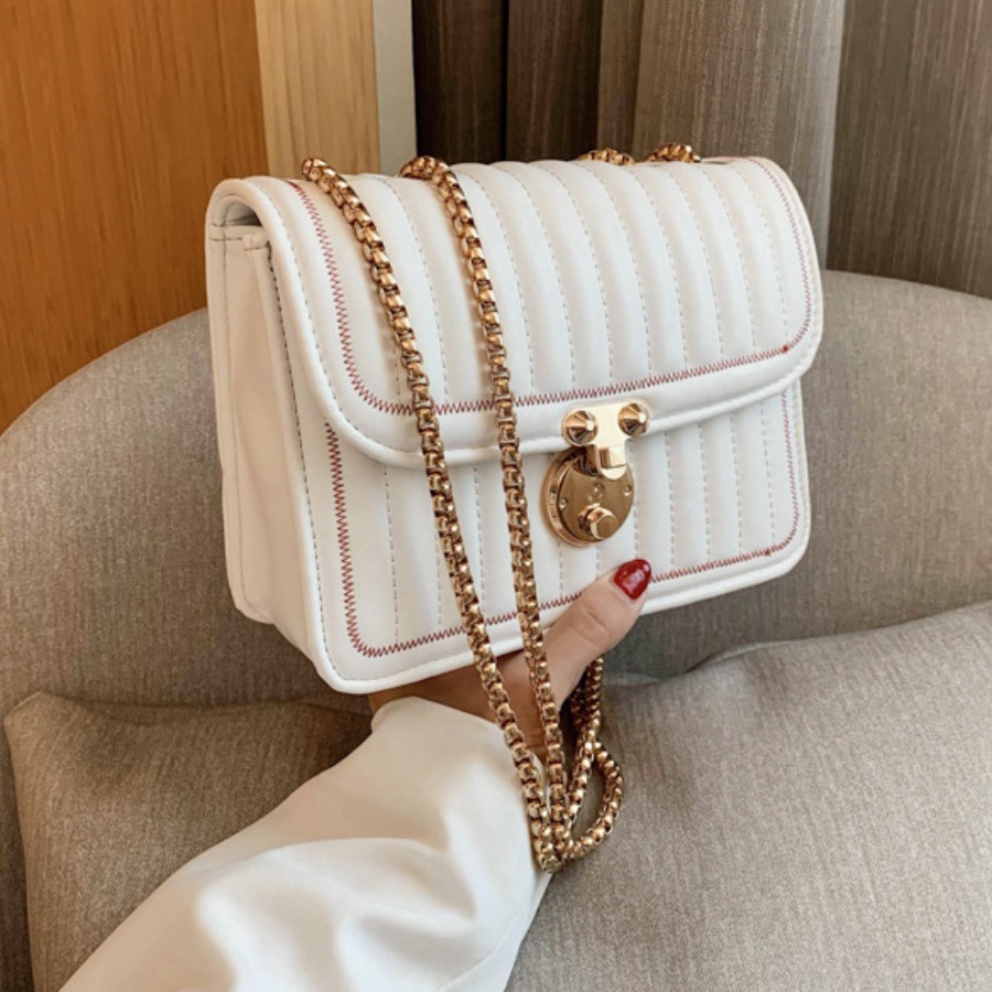 lovely Stylish Chain Strap White Crossbody BagLW | Fashion Online For ...