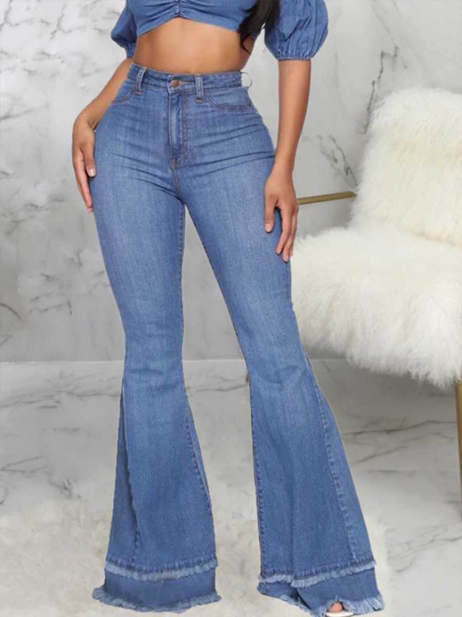 lovely Vintage Flared Blue JeansLW | Fashion Online For Women ...