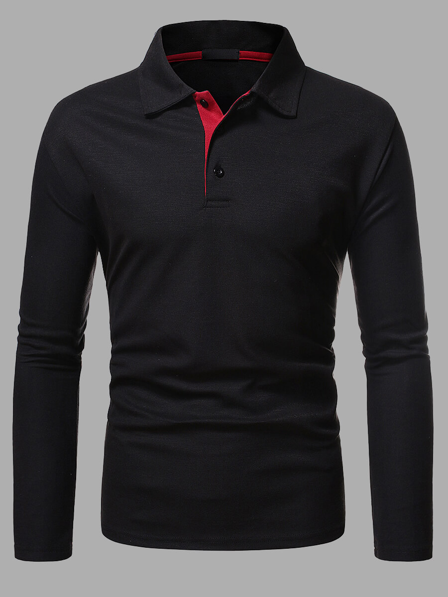 Lovely Trendy Turndown Collar Basic Black Men ShirtLW | Fashion Online ...