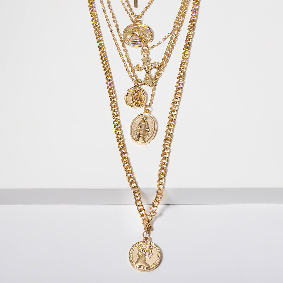 Lovely Stylish 6piece Gold NecklaceLW Fashion Online For Women