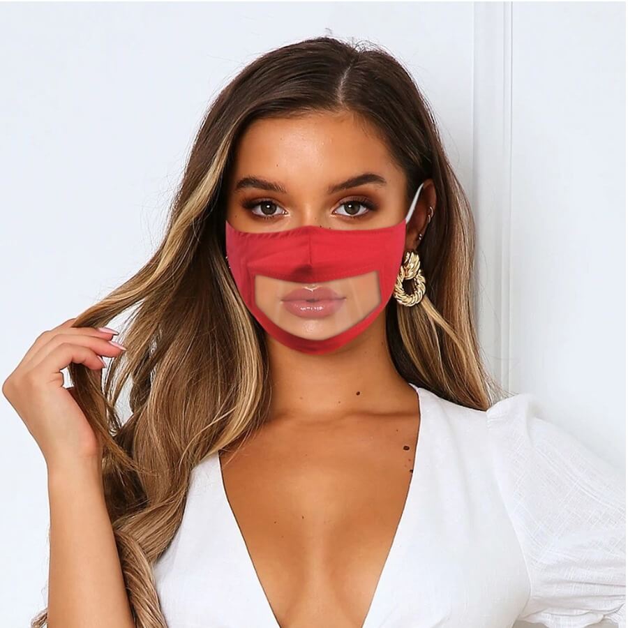 Lovely Casual Seethrough Patchwork Red Face MaskLW Fashion Online For Women Affordable